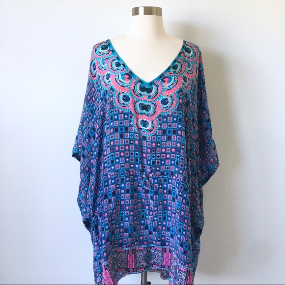 Tolani Other - Tolani 100% Silk Coverup Dress